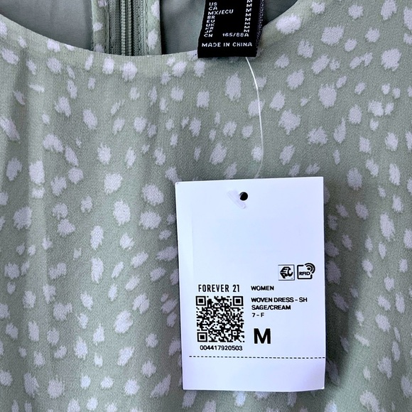 Forever 21 Mint Green Patterned Dress - Picture 4 of 8